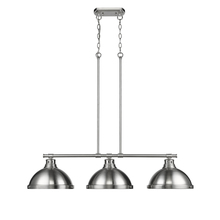  3602-3LP PW-PW - Duncan 3-Light Linear Pendant in Pewter with Pewter